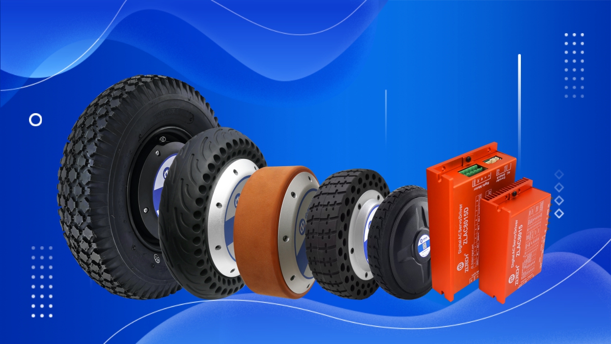 Robot wheel hub motor, driver